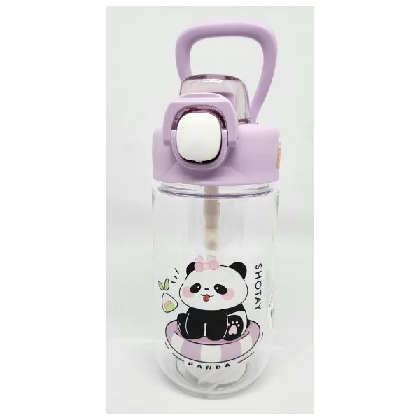 Shotay ST-7011 Panda Desenli Mor 500 ml Tritan Matara - Görsel 6