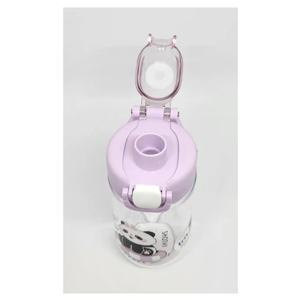Shotay ST-7011 Panda Desenli Mor 500 ml Tritan Matara - Görsel 4
