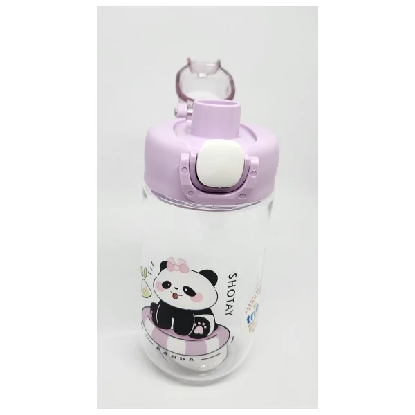 Shotay ST-7011 Panda Desenli Mor 500 ml Tritan Matara - Görsel 5