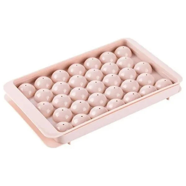 33 Hazneli Küresel Buz Kalıbı - Mavi Ve Pembe Renklerde Premium Plastik, Yeniden Kullanılabilir Tray - Görsel 2