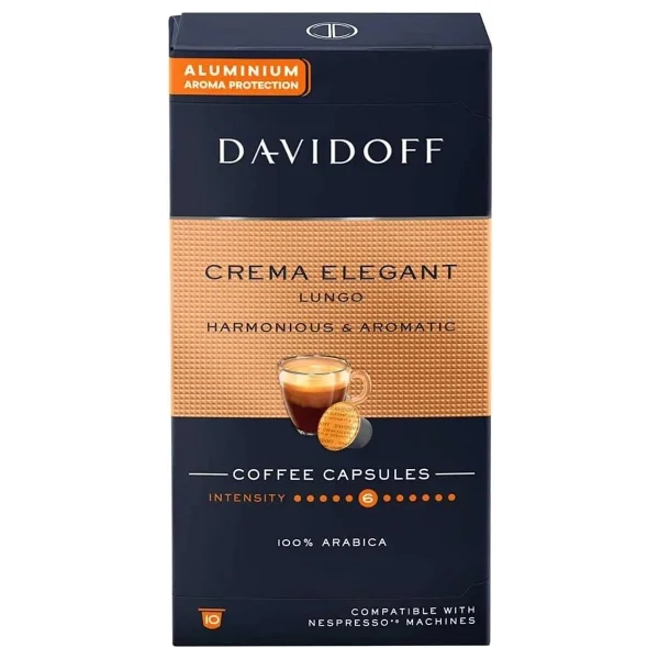 Davidoff Crema Elegant Lungo Harmonious ve Aromatic Kapsül Kahve 10'lu 10 Adet - Görsel 2