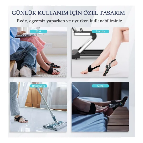 İnvoker Ayarlı Ayak Baş Parmak Kemik Düzeltici Başparmak Çıkıntısı Eğriliği Düzeltme Aparatı Halluks Valguss Aleti Gece Ateli - Siyah - Görsel 4