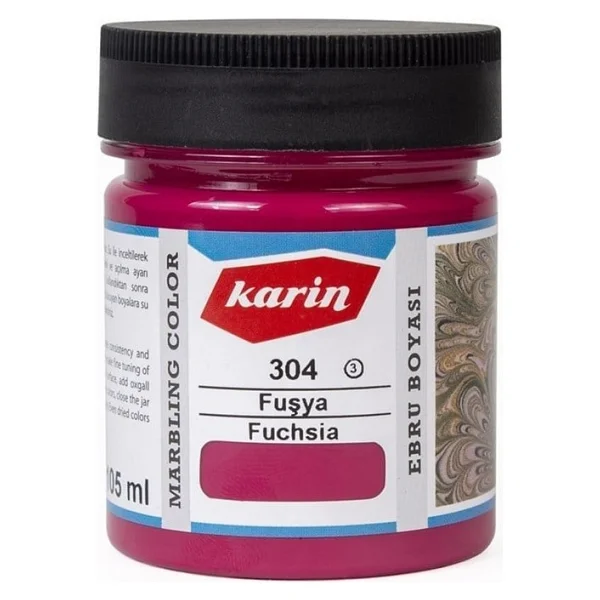 Karin Ebru Boyası 304 Fuşya 105 ml - Görsel 2