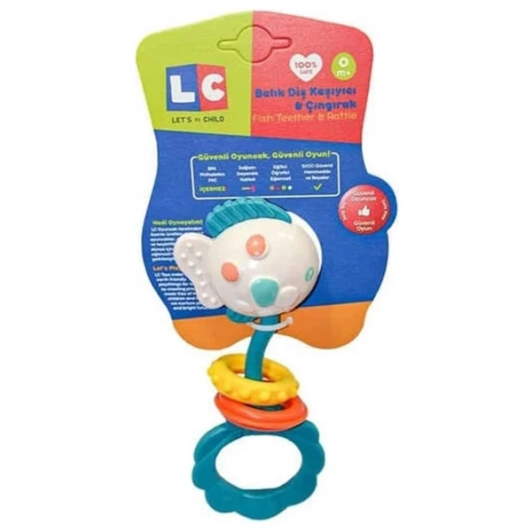 Let's Be Child LC Renkli Balık Çıngırak LC-30934 - Görsel 7