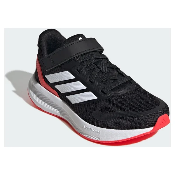 Adidas Runfalcon 5 EL JP5150 Siyah-Beyaz-Kırmızı Çocuk Koşu Ayakkabısı - Görsel 4