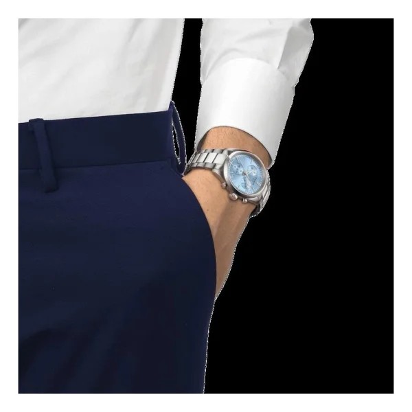 Tissot PR 100 Chronograph T150.417.11.351.00 Turkuaz Erkek Kol Saati - Görsel 6