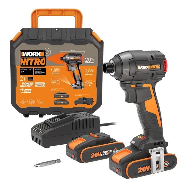 Worx WX265 Çift Akü 2 Ah Darbeli Vidalama Makinesi - Görsel 2