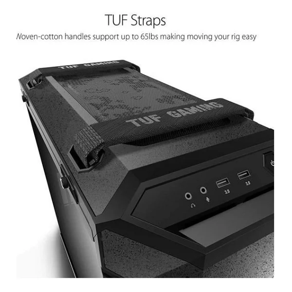 Asus TUF Gaming GT501 RGB Fanlı Siyah E-ATX Oyuncu Kasası - Görsel 9