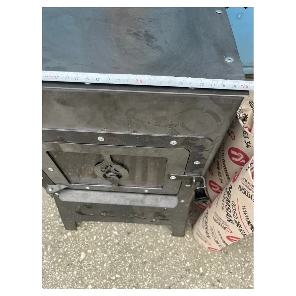 Çancı Karavan, Çadır , Kamp Için Mini Kuzine Soba Kalın Sac LÜKS - Görsel 5