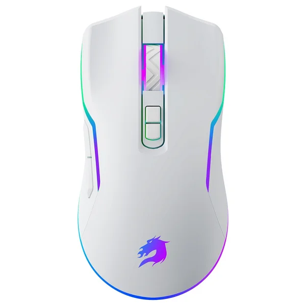 GameBooster M18 Inferno GB-WM18W Beyaz RGB Şarjlı Optik Kablolu/Kablosuz Oyuncu Mouse - Görsel 5
