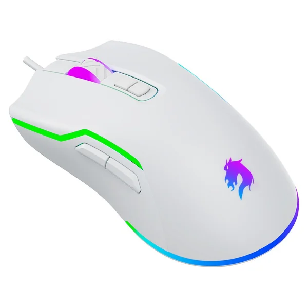 GameBooster M18 Inferno GB-WM18W Beyaz RGB Şarjlı Optik Kablolu/Kablosuz Oyuncu Mouse - Görsel 4