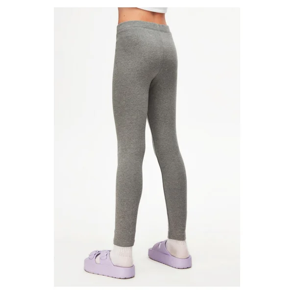 LOVETTI Buz Gri Basic Kız Çocuk Kışlık Tayt - Görsel 4