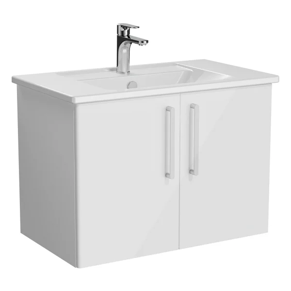 VitrA Root Flat 100 cm Kapaklı Banyo Dolabı Alt Modül Lavabo - Görsel 2