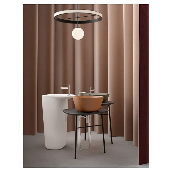 VitrA 7810B420-0016 Plural 45 cm Kare Alçak Çanak Lavabo - Mat Bej - Görsel 3