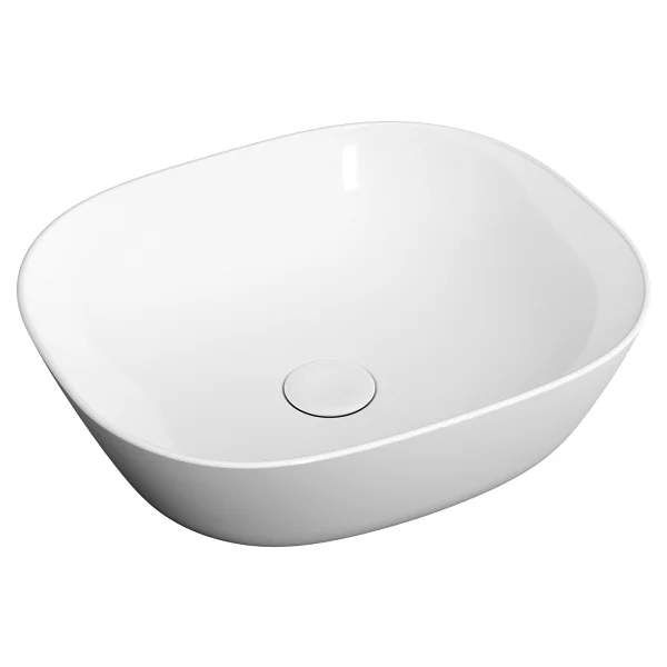 VitrA 7810B403-0016 Plural 45 cm Kare Alçak Çanak Lavabo - Beyaz - Görsel 2