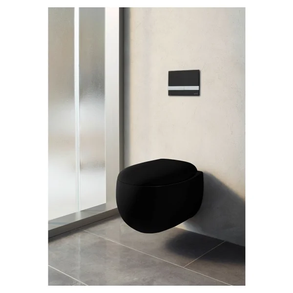 VitrA 5885B483-0559 Memoria Rim-Ex 54 cm Asma Klozet - Mat Siyah - Görsel 2