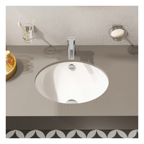 VitrA S20 6039B003-0012 42 cm Tezgah Altı Lavabo - Görsel 3