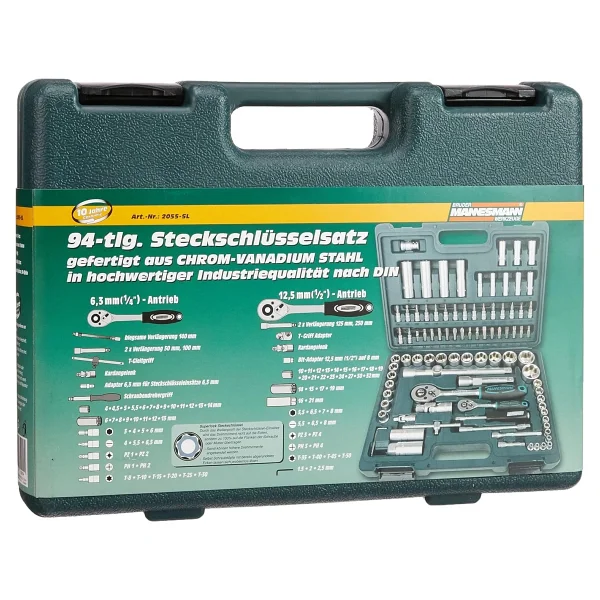 Mannesmann 2055-SL 1/4" 1/2" 94 Parça Lokma Takımı - Görsel 8