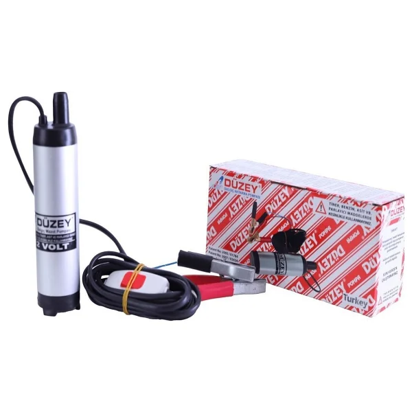 Düzey 12 Volt Küçük Mini Dalgıç Sıvı Su Süt Mazot Aktarma Transfer Pompası - Görsel 2