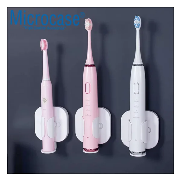Microcase Yapışkanlı Duvara Monte Ayarlanabilir Şarjlı Diş Fırçası Tutucu STAND-AL4801 - Beyaz - Görsel 3
