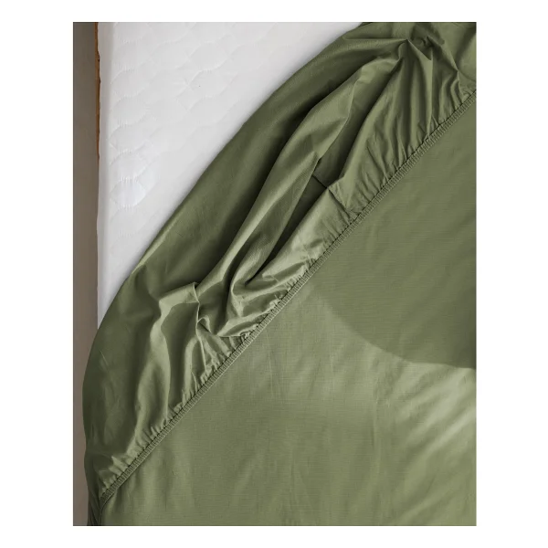 Madame Coco Manon King Size Plus %100 Pamuk Ranforce Lastikli Çarşaf - Haki - 200x200 cm - Görsel 4