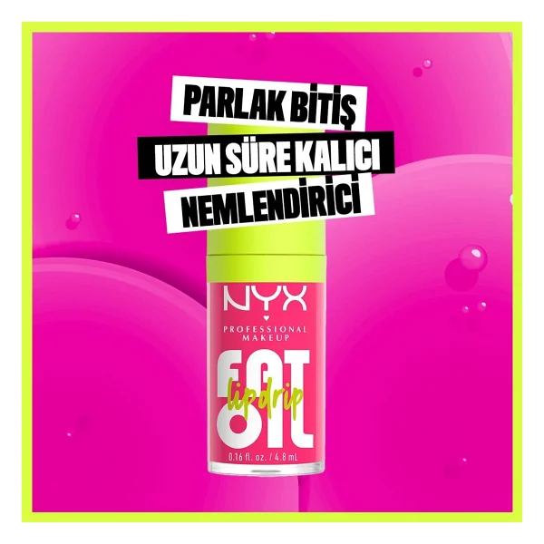 NYX Professional Makeup Fat Oil Lip Drip Parlatıcı Missed Call Dudak Yağı - Görsel 5