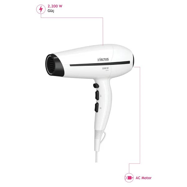 Altus AL 7044 S İyonik 2200 W Saç Kurutma Makinesi - Görsel 2