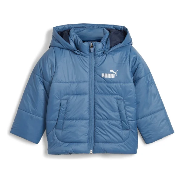 Puma Minicats 675971-24 Mavi Kapüşonlu Bebek Şişme Mont - Görsel 6