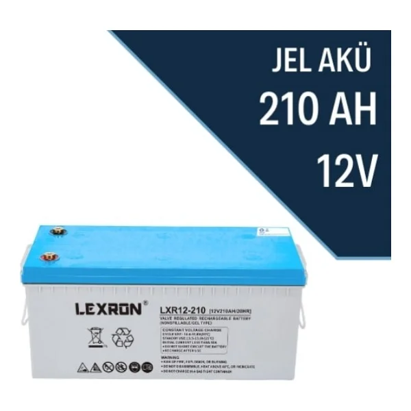 Lexron 12V 210Ah Jel Akü - Görsel 4