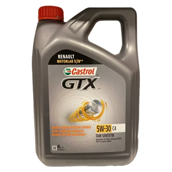 Castrol GTX 5W-30 C4 4 lt Motor Yağı - 2024 - Görsel 2