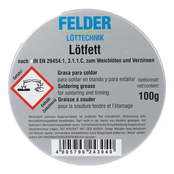Felder Lehim Pastası Lötfet 100 Gr - Görsel 2