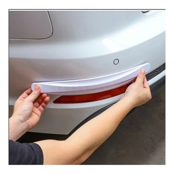 Araba Tampon Koruyucu Karbon Desenli Beyaz - Görsel 5