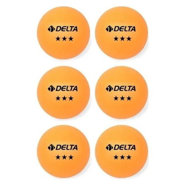 Delta Pinpon Topu 6 Adet Turuncu Cpt 294 / Masa Tenisi Topu - Görsel 3