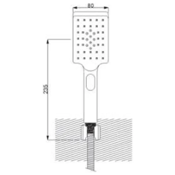 Newarc Aqua 410525R-05 Siyah El Duş Takımı - Görsel 2