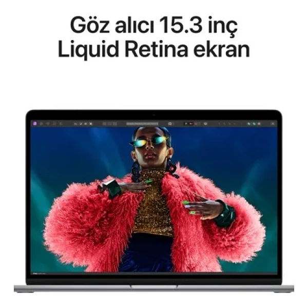 MacBook Air M3 16 GB 256 GB SSD 15.3" MC9D4TU/A Uzay Grisi - Görsel 5