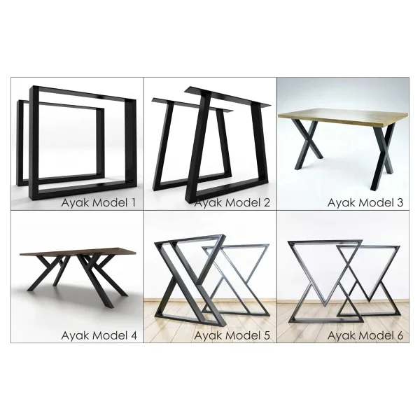 Sogawood Doğal Masif Ceviz Ahşap Yemek Masası Naturel Kenar - 120X70 - Görsel 5