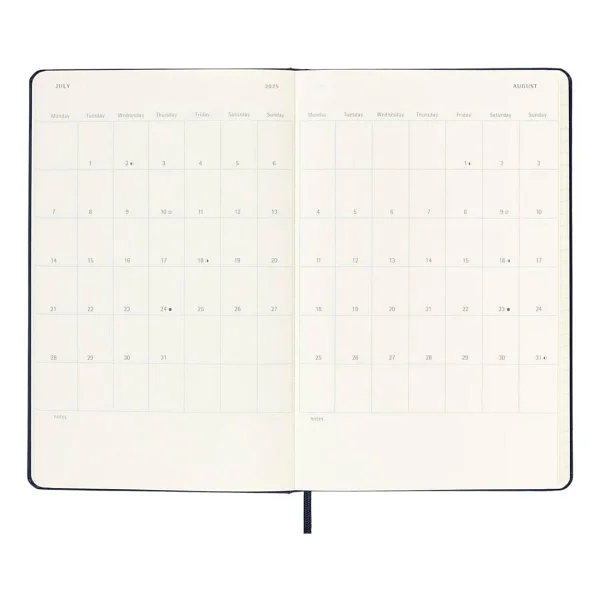 Moleskine 12 Ay Günlük Ajanda L Boy 13X21 cm Sert Kapak Siyah - Görsel 4