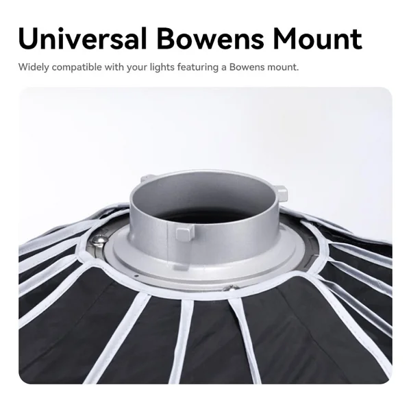 Ulanzi LAS003 90 cm Bowens Mount Parabolic Softbox - Görsel 8
