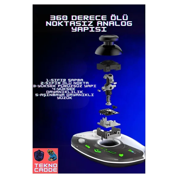 beboncool D9 Ps3/Ps4-Android/IOS Akıllı TELEFON TABLET Uyumlu Mobil Telefon Tutucu Joystick Gamepad - Görsel 4