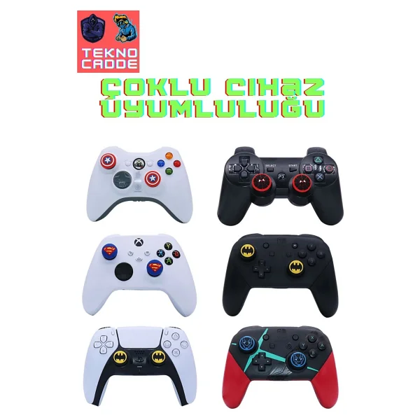 beboncool PS4/PS5/PS3/Xbox Series X/Series S/Ones Switch PRO Analog Koruyucu Silikon PAD - Görsel 2