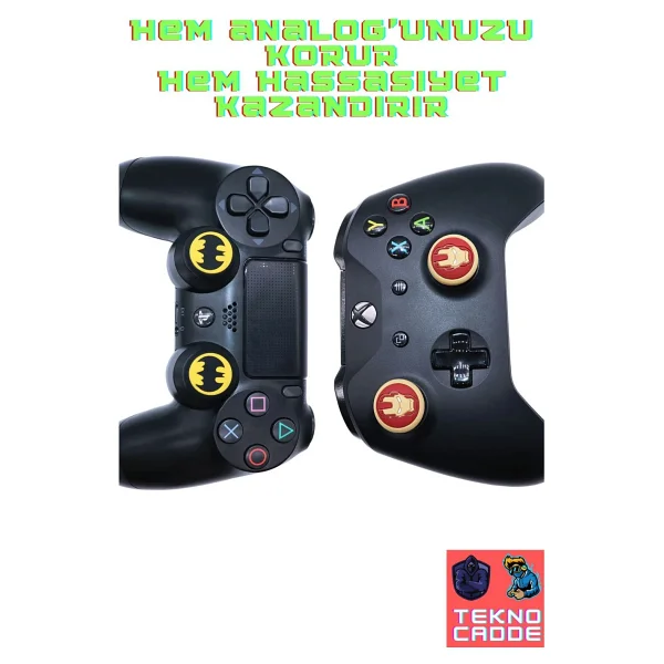 beboncool PS4/PS5/PS3/Xbox Series X/Series S/Ones Switch PRO Analog Koruyucu Silikon PAD - Görsel 4
