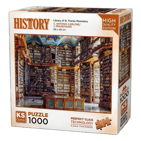 KS Games Library Of St. Florian Monastery 1000 Parça Puzzle 20801 - Görsel 4