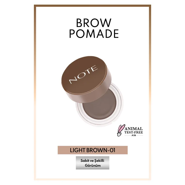 Note Brow Pomade 01 Light Brown Kaş Pomadı - Görsel 2