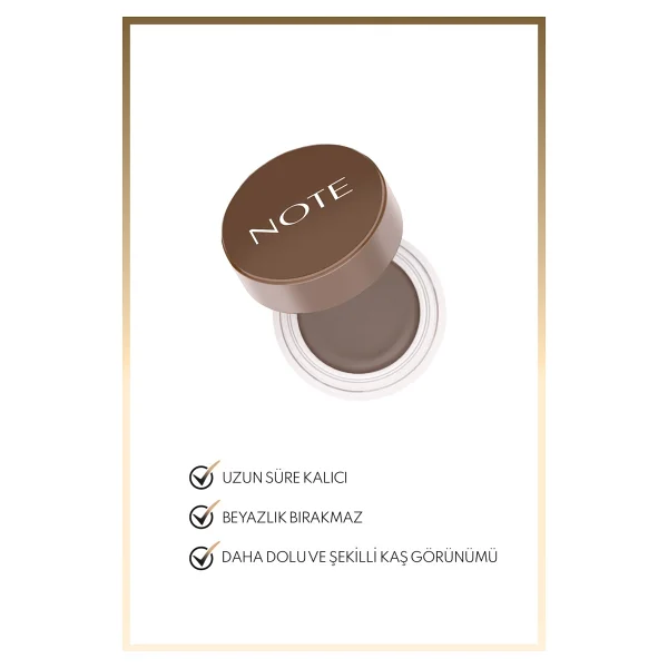 Note Brow Pomade 01 Light Brown Kaş Pomadı - Görsel 3