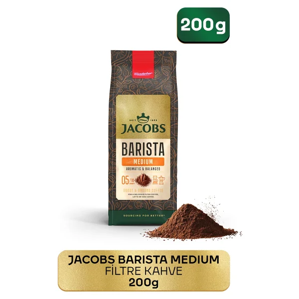 Jacobs Barista Medium Filtre Kahve 200 gr - Görsel 6