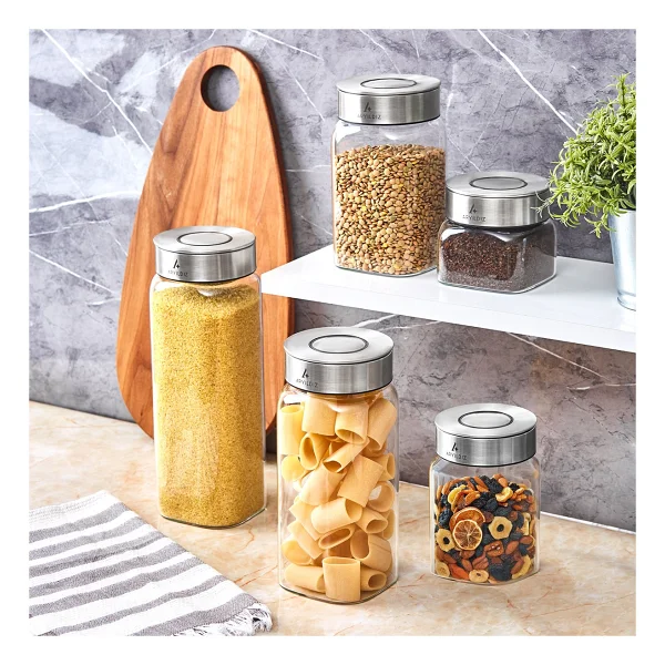 Aryıldız Timeless Square 1600 ml Kavanoz - Görsel 4