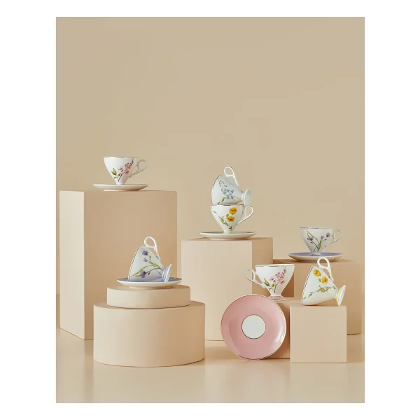 English Home Valentina New Bone China Açık Yeşil 2 Kişilik Kahve Fincan Takımı - Görsel 5