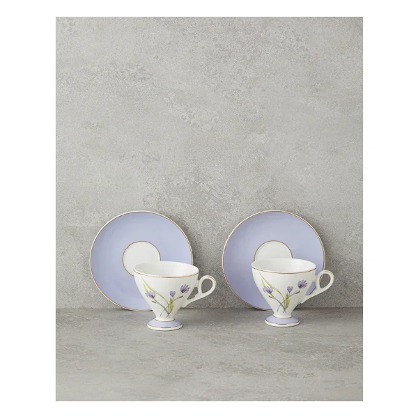 English Home Valentina New Bone China Sarı 2 Kişilik Kahve Fincan Takımı - Görsel 8