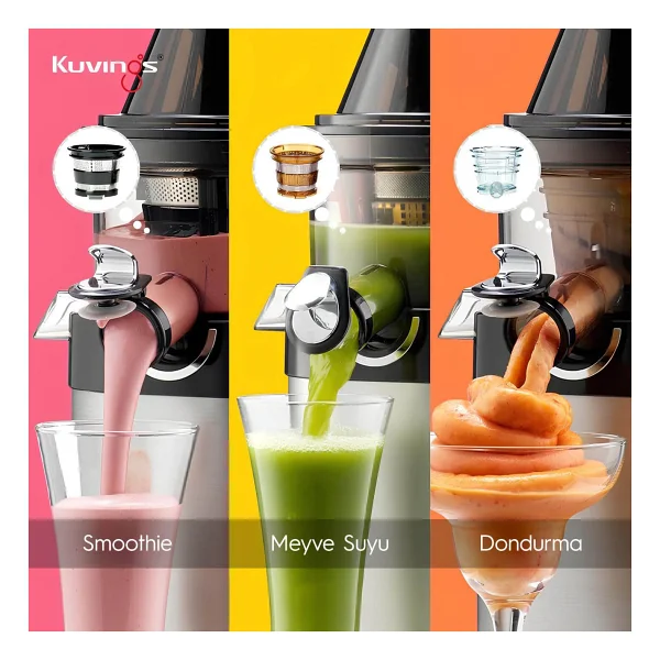 Kuvings EVO820PB Slow Juicer 240 W Katı Meyve Sıkacağı - Görsel 3
