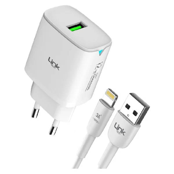 LinkTech C302 12 W Lightning Kablolu Hızlı Şarj Aleti - Görsel 5